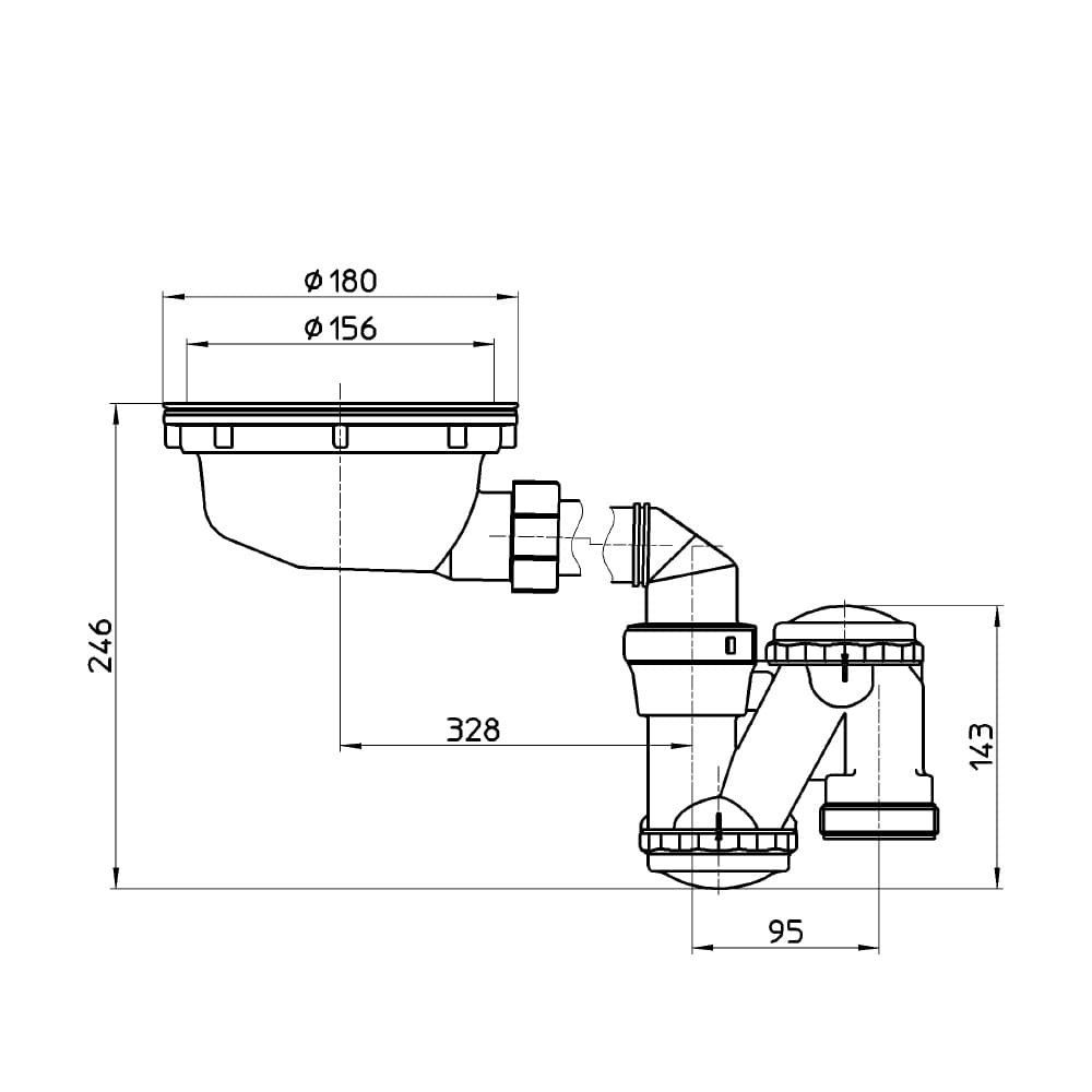 ＳＡＮＥＩ（サンエイ）防臭アダプター　排水管の防臭用　Ｈ６２－８５