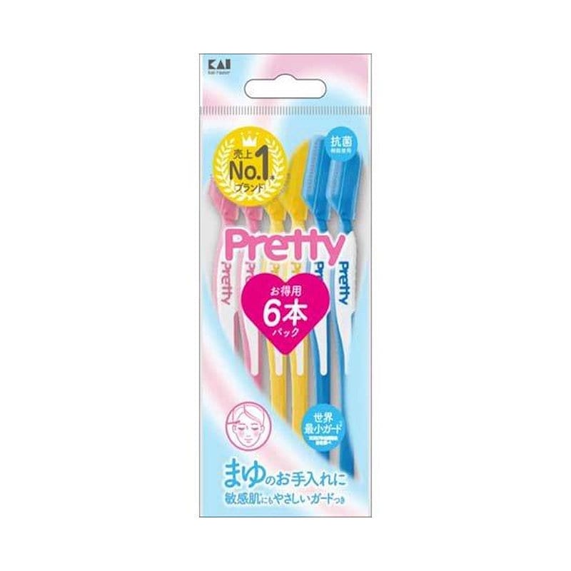 貝印　プリティーアイブロー　敏感肌用　６本入り　ＦＭＬＶ－６Ｐ