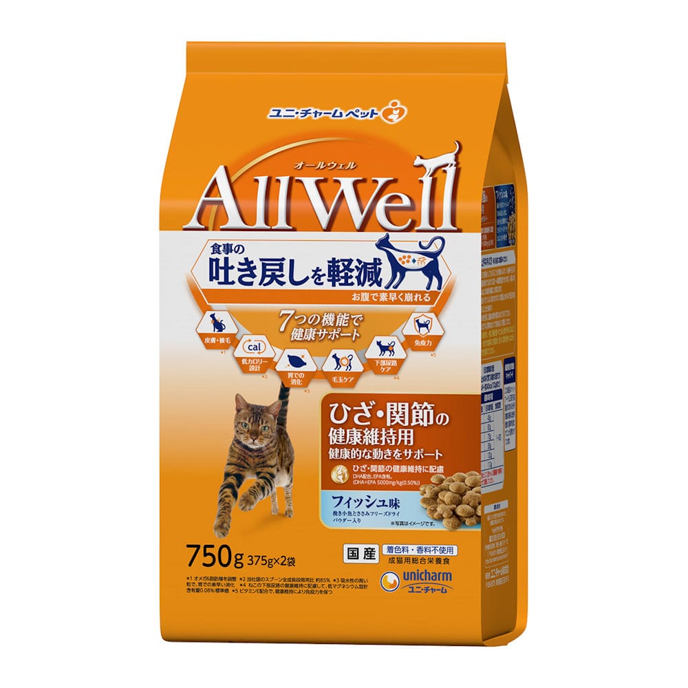 ＡｌｌＷｅｌｌひざ・関節フィッシュ味ＦＤ７５０ｇ