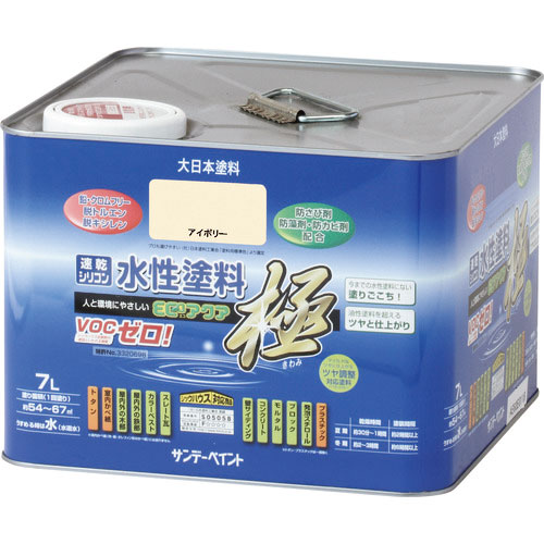 サンデーペイント 水性ECOアクア 白 7L_