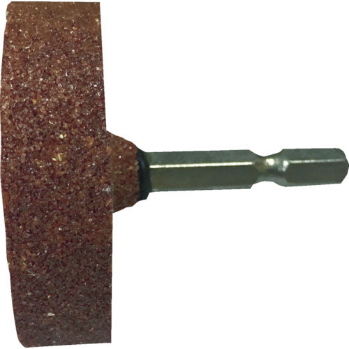 RELIEF 六角軸 軸付砥石 金属用(WA) 平型 φ50×13mm_