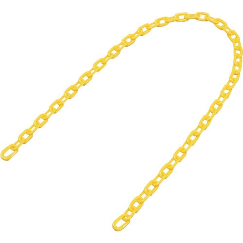 緑十字　プラスチックチェーン　黄　ＰＴ－６１２Ｙ　長さ１．２ｍ　線径６ｍｍΦ　ポリエチレン＿