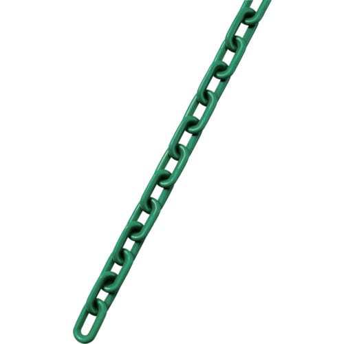 緑十字　プラスチックチェーン　緑　ＰＴ－８２０Ｇ　長さ２０ｍ（線径８ｍｍΦ）　ポリエチレン＿