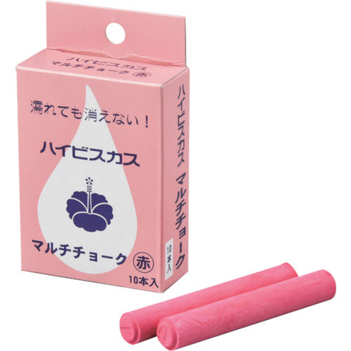 緑十字 マルチチョーク(雨天使用可能タイプ) 赤 マルチチョーク-R 12Φ×80mm 10本組_
