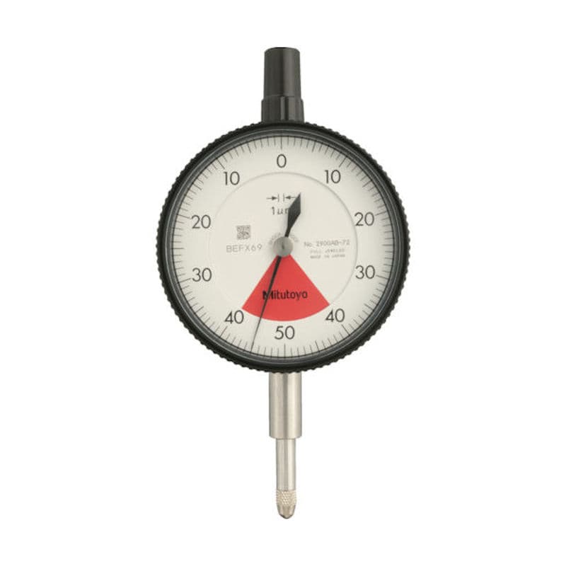 ミツトヨ　標準形ダイヤルゲージ（１回転未満・平裏ぶたタイプ）　測定範囲０～０．０８ｍｍ　最小表示０．＿