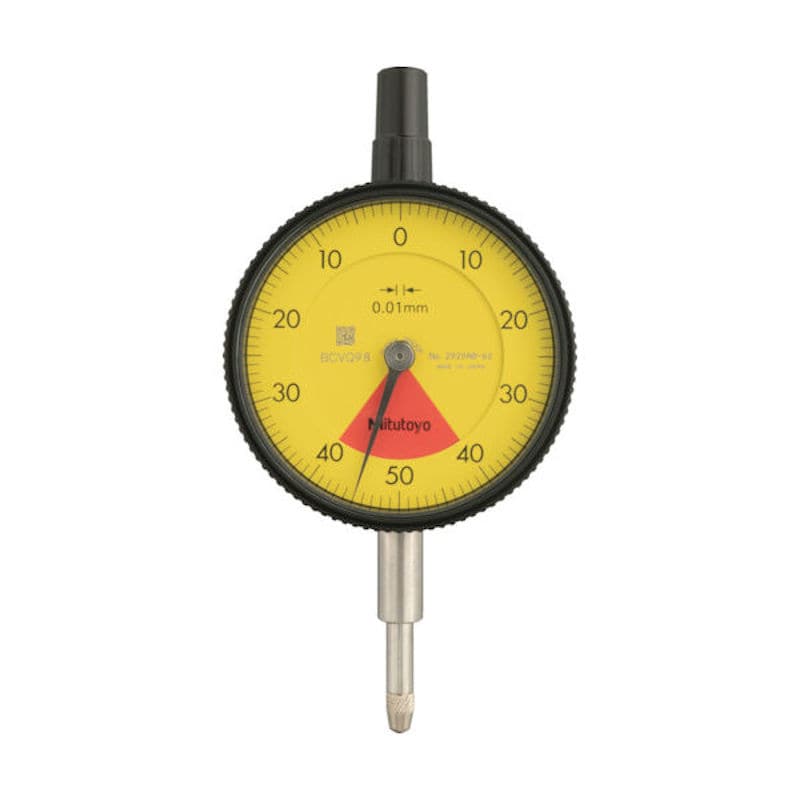 ミツトヨ　標準形ダイヤルゲージ（１回転未満・平裏ぶたタイプ）　測定範囲０～０．８ｍｍ　最小表示０．０＿