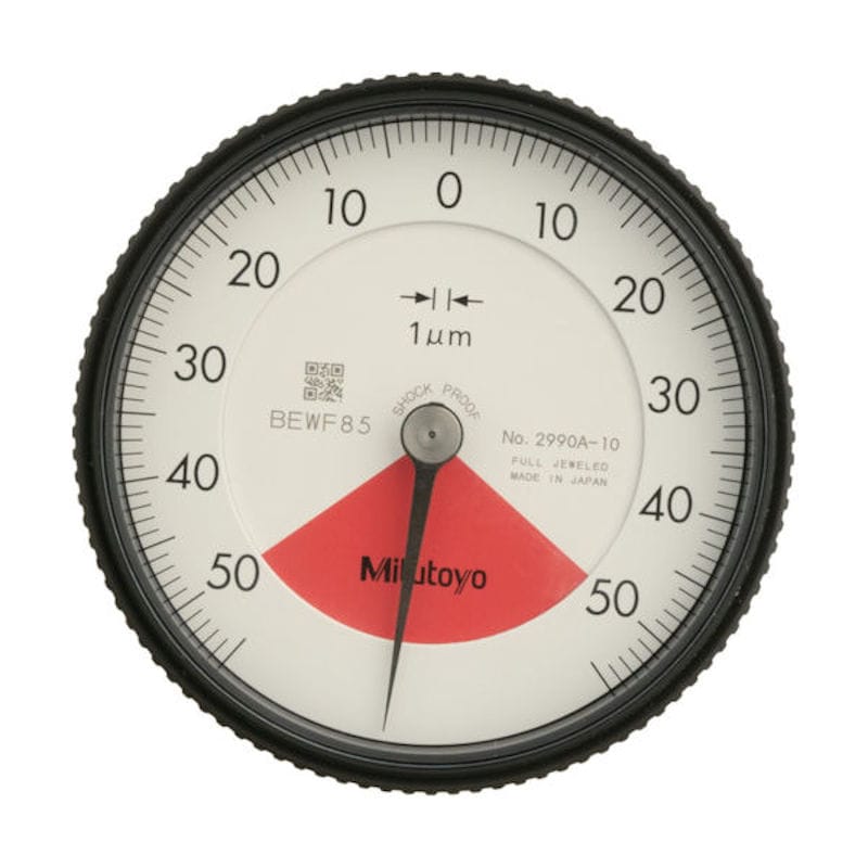 ミツトヨ　標準型ダイヤルゲージ（バックプランジャータイプ）　測定範囲０～０．１ｍｍ　最小表示０．００＿