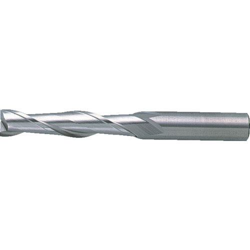 三菱Ｋ　２枚刃汎用　ハイススクエアエンドミルロング刃長（Ｌ）１８ｍｍ＿