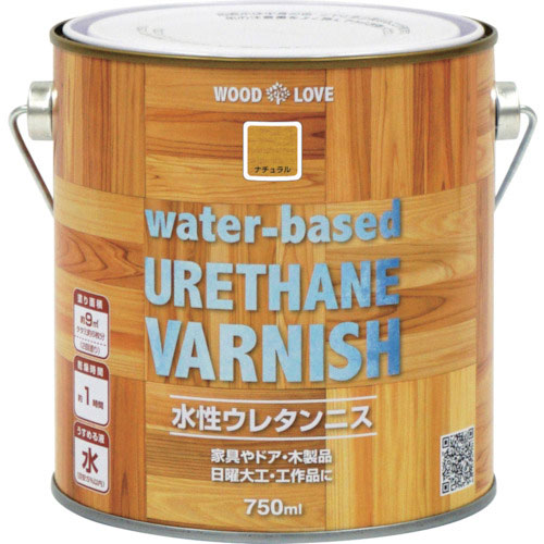 ニッぺ 水性ウレタンニス 750ml ナチュラル 300N021-750_