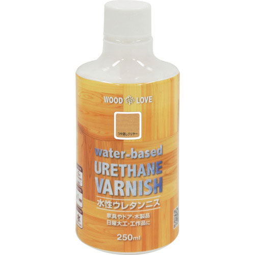 ニッぺ 水性ウレタンニス 250ml つや消しクリヤー 300N027-250_