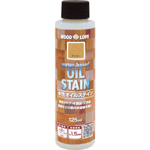 ニッぺ 水性オイルステイン 125ML クリヤー 300N051_