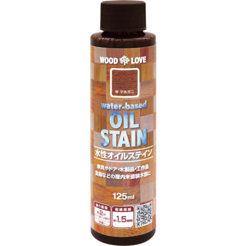 ニッぺ 水性オイルステイン 125ML マホガニ 300N054_