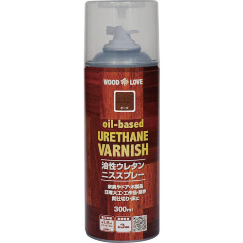 ニッぺ 油性ウレタンニススプレー 300ml オーク 300T003-300_
