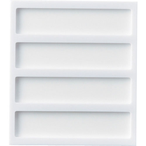 緑十字　名札ケース（４名用）　名札－４　１４４×１２７×８ｍｍ　裏面テープ付　アクリル札付＿