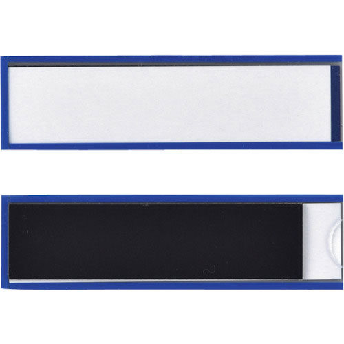 緑十字 カードケース(裏マグネット付) 青 MP-3BL 25×90mm 10枚組 硬質タイプ_