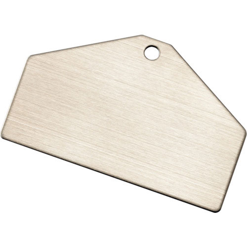 緑十字 アルミ製ベース札(無地札) シルバー アルミ札-C 50×80×0.8mm 10枚組_
