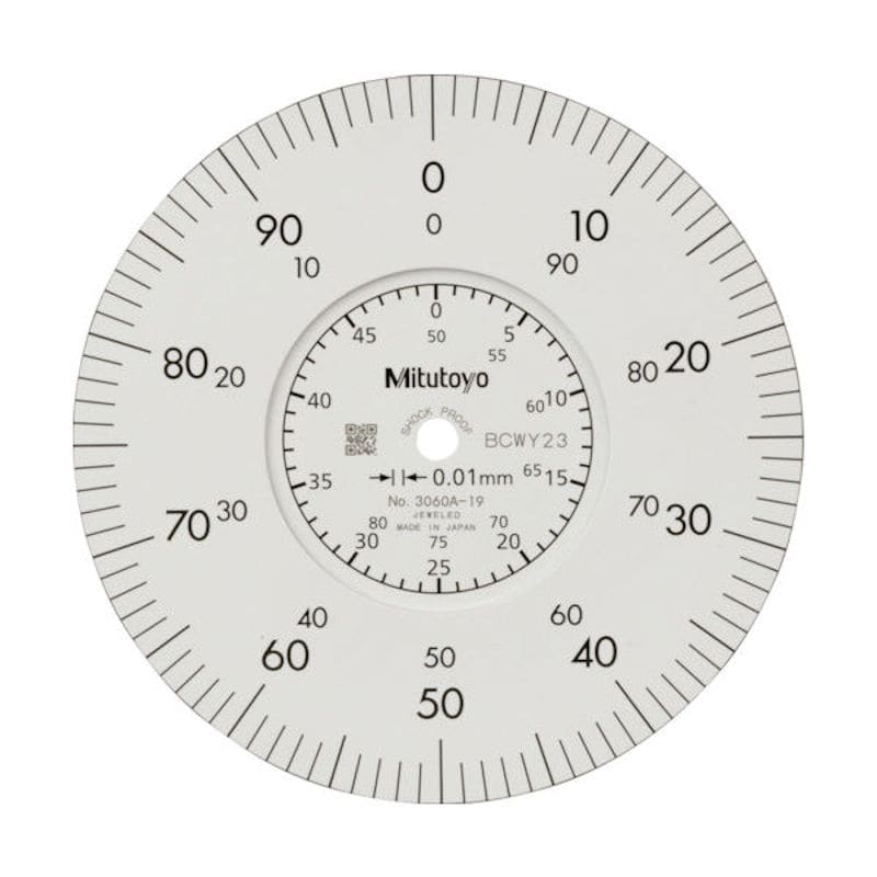 ミツトヨ　大形ダイヤルゲージ　ロングストローク（耳金付裏ぶたタイプ）　測定範囲０～８０ｍｍ　最小表示＿