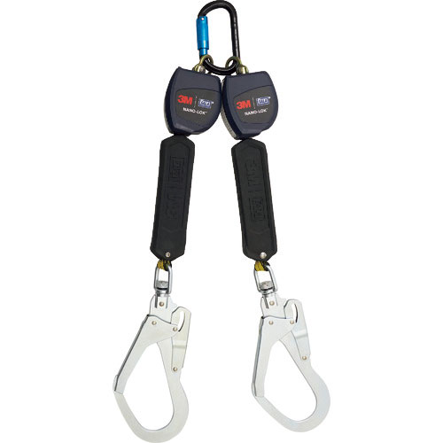 3M DBI-サラ Nano-Lok 巻取り式ランヤード ツイン 3101742 タイプ1_