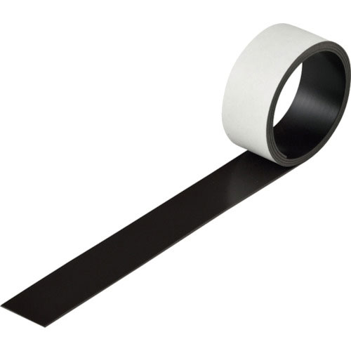 緑十字　粘着マグネット（強磁力タイプ）　マグネ３０Ｔ　３０ｍｍ幅×１ｍ×１．２ｍｍ　裏テープ付＿