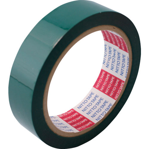 日東 電気絶縁用ポリエステル粘着テープ No.31C 基材厚み25μ×25mm×50m 緑_