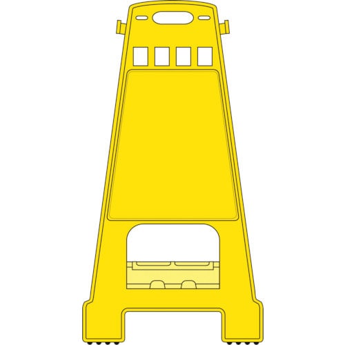 緑十字　バリケードスタンド　無地タイプ　ＢＫ－１００　８２１×４２８ｍｍ　両面表示　ＰＰ＿