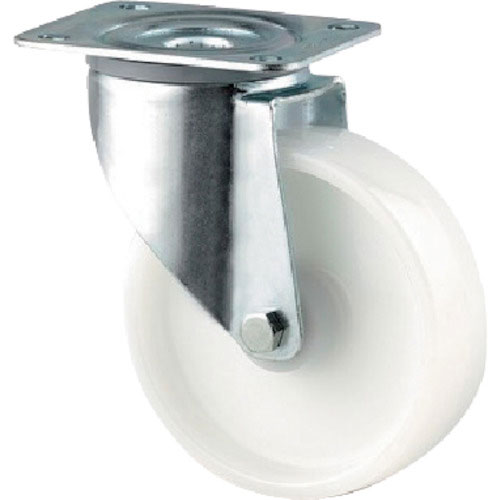 テンテキャスター　プレート式キャスター“ＡＬＰＨＡ”（ナイロン車）　φ１００　自在式＿