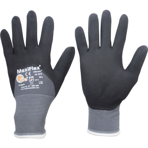エーティージー　ニトリル背抜き手袋　マキシフレックス・アルティメイト　３４－８７５　Ｌサイズ＿