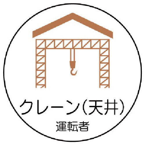 ユニット 作業管理関係ステッカークレーン(天井 PPステッカ 35Ф 2枚入_