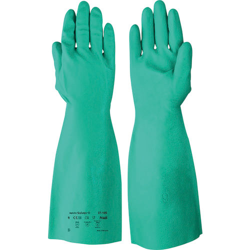 アンセル　耐油・耐薬品ニトリル厚手手袋　アルファテック　ソルベックス　３７－１６５　Ｓサイズ＿