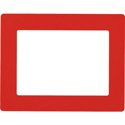 緑十字　路面用区画標識（Ａ４用紙対応タイプ）　赤　ＹＫＨ－Ａ４Ｒ　３１２×３９８ｍｍ　裏テープ付＿