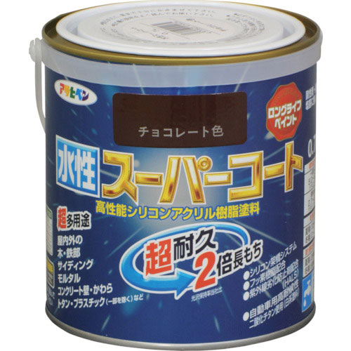 アサヒペン　水性スーパーコート　０．７Ｌ　チョコレート＿