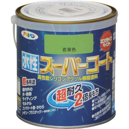 アサヒペン　水性スーパーコート　０．７Ｌ　若草色＿