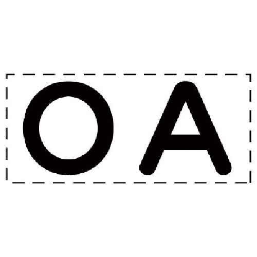 ユニット カッティング文字 OA・マーキングフィルム_