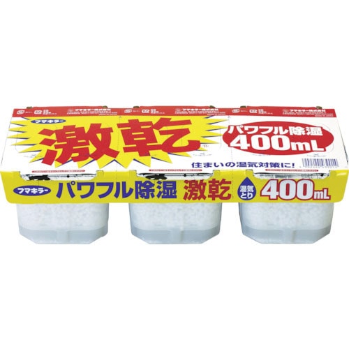 フマキラー　除湿・脱臭剤　激乾　４００ｍｌ　３個パック＿