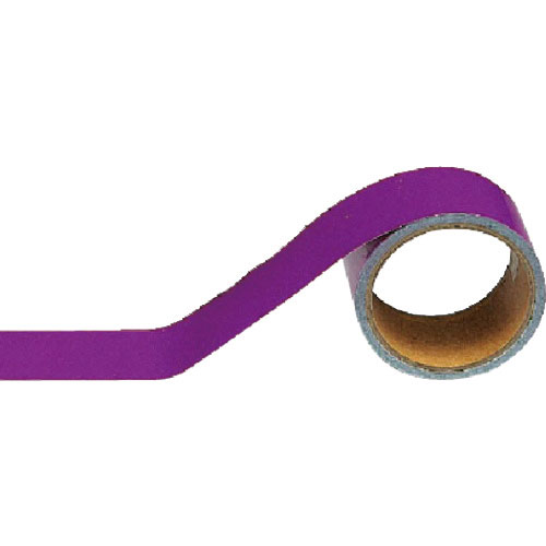 ユニット　配管識別テープ　赤紫（大）・アルミ・１００ｍｍ幅Ｘ５ｍ＿