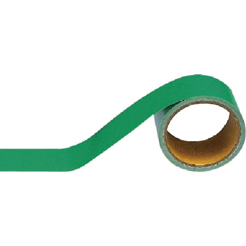 ユニット　配管識別テープ　緑（小）・アルミ・５０ｍｍ幅Ｘ５ｍ＿