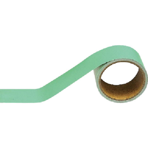 ユニット　配管識別テープ　うすい緑（小）・アルミ・５０ｍｍ幅Ｘ５ｍ＿
