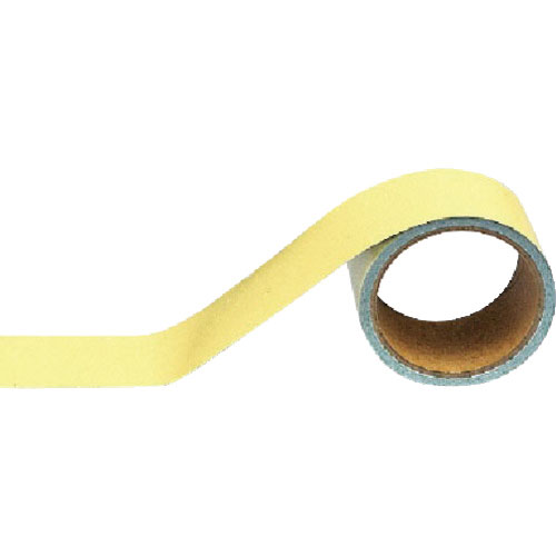 ユニット　配管識別テープ　うすい黄（極小）・アルミ・２５ｍｍ幅Ｘ５ｍ＿