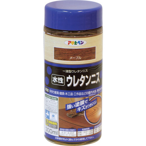 アサヒペン　水性ウレタンニス　３００ＭＬ　メープル＿