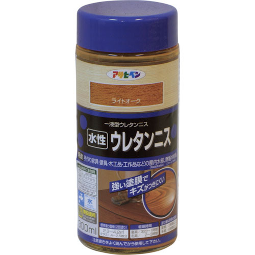 アサヒペン 水性ウレタンニス 300ML ライトオーク_