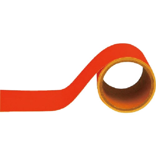 ユニット　配管識別ステッカー　黄赤（小）ユニクロス・５０ｍｍ幅Ｘ２ｍ＿