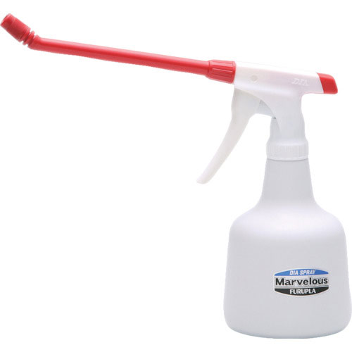 フルプラ ダイヤスプレー マーベラス18cm角度付ロングノズル 500ml(レッド)_