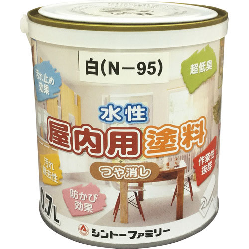 シントー 水性屋内用塗料 白_