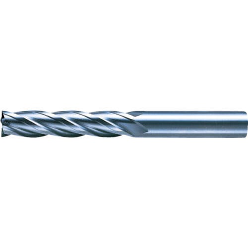 三菱K 4枚刃センタカット ハイススクエアエンドミルロング刃長(L)12mm_