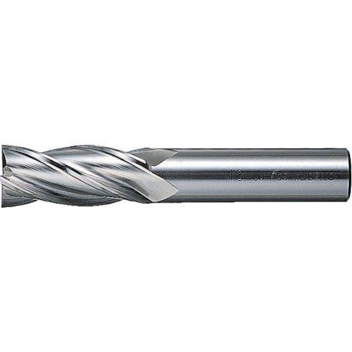 三菱Ｋ　４枚刃センタカット　ハイススクエアエンドミルミディアム刃長（Ｍ）１１ｍｍ＿