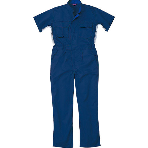 AUTO-BI 半袖つなぎ服50001-001ネイビーブルー AUTO-BI 半袖つなぎ服50001-001ネイビーブルー