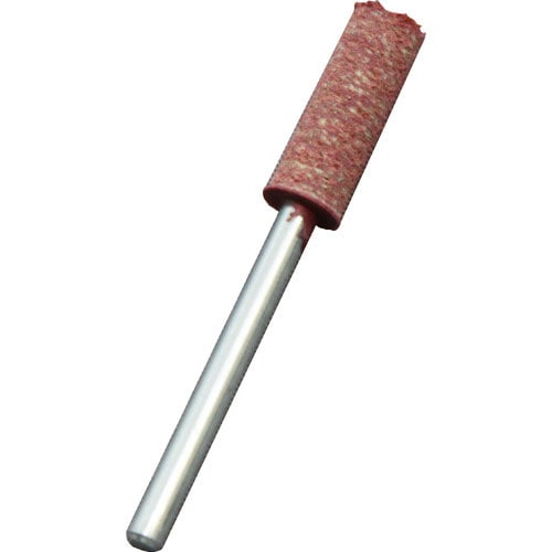 ＵＨＴ　＃８０軸付ゴム砥石　砥石径Φ６　軸径Φ３　赤　（１箱＝５本入）＿