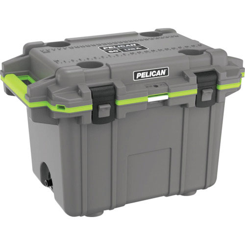 PELICAN 50QT エリートクーラー ダークグレーXグリーン_
