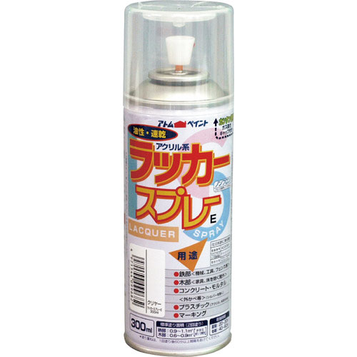 アトムペイント ラッカースプレーE 300ML クリヤー_