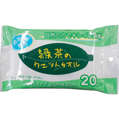 コーヨーカセイ　緑茶のウェットタオル２０枚＿